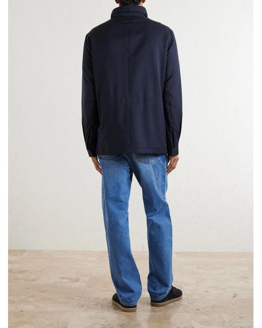 Zegna Blue Motorin 250Cc Shell Jacket for men