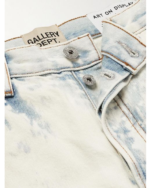 GALLERY DEPT. White Surf Side Straight-Leg Distressed Denim for men