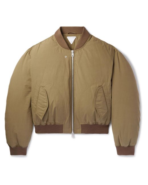 Bottega Veneta Brown Down Bomber Jacket for men