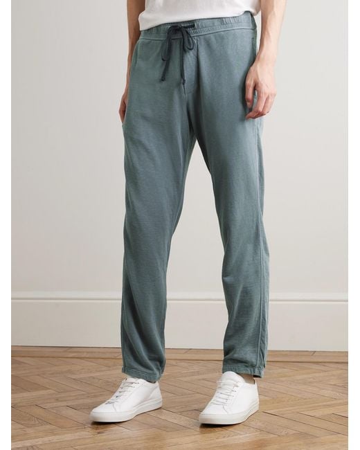 James Perse Blue Loopback Supima Cotton-Jersey Sweatpants for men