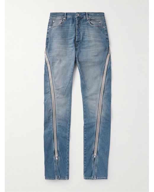 Jeans A Gamba Larga di Rick Owens in Blue da Uomo