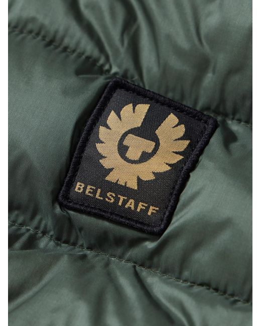 Belstaff Circuit Daunenweste aus gestepptem Shell mit Logoapplikation in Green für Herren