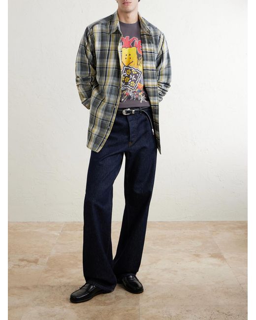 Kapital Gray Buster Peckish Bowy Printed Cotton-Jersey T-Shirt for men