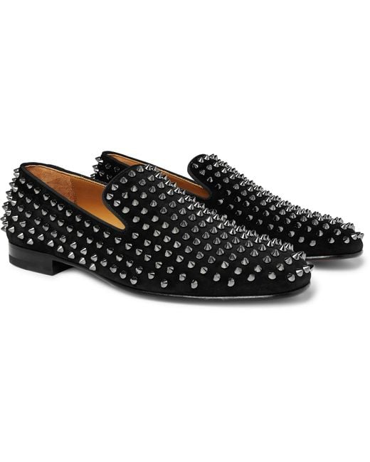 Christian Louboutin Black Roller Boy Spikes Loafer for men