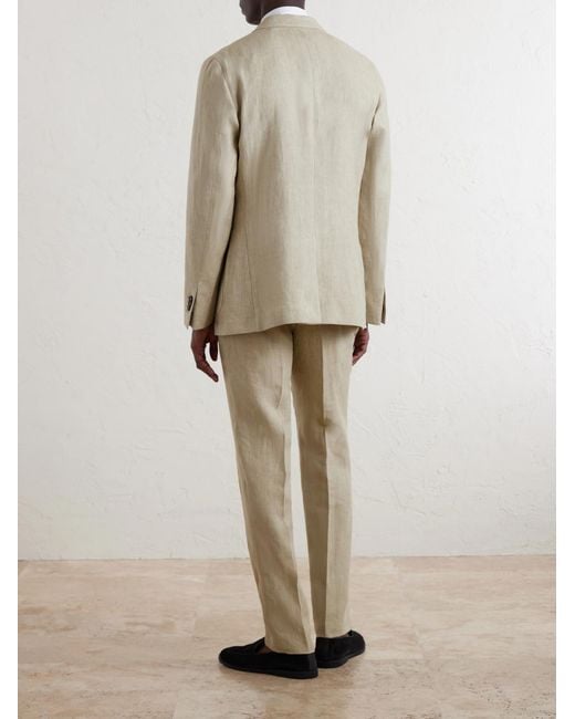 Slowear Natural Slim-Fit Linen Suit Jacket for men