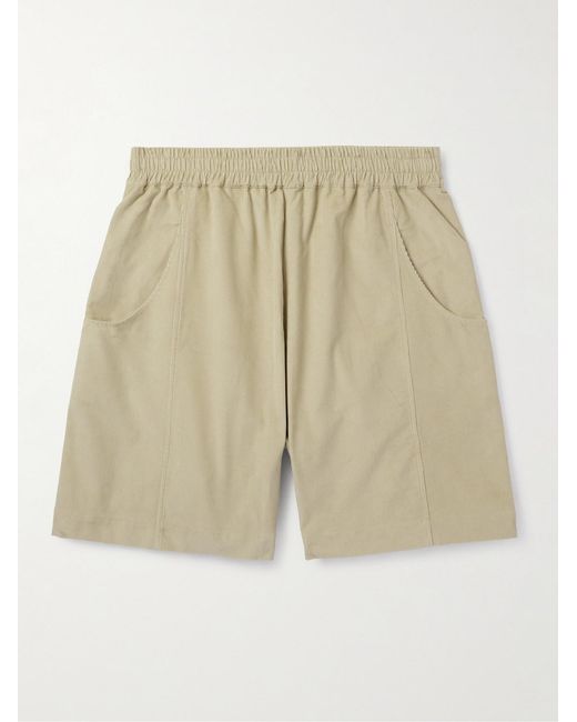 Nicholas Daley Natural Cotton-Corduroy Shorts for men