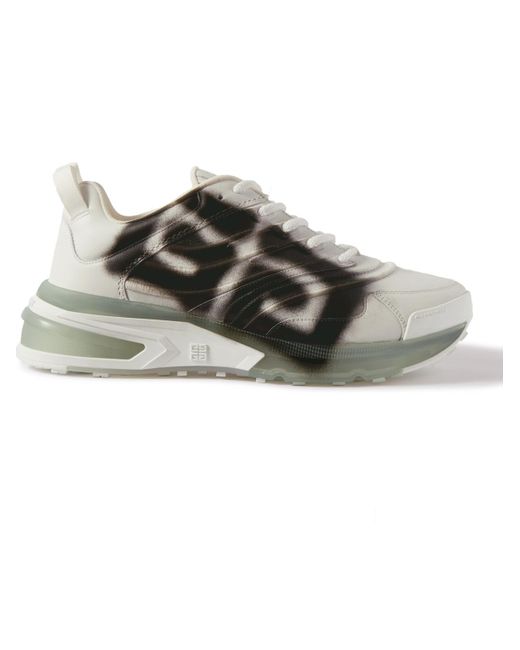 Givenchy Gray Chito Giv 1 Logo-print Leather Sneakers for men