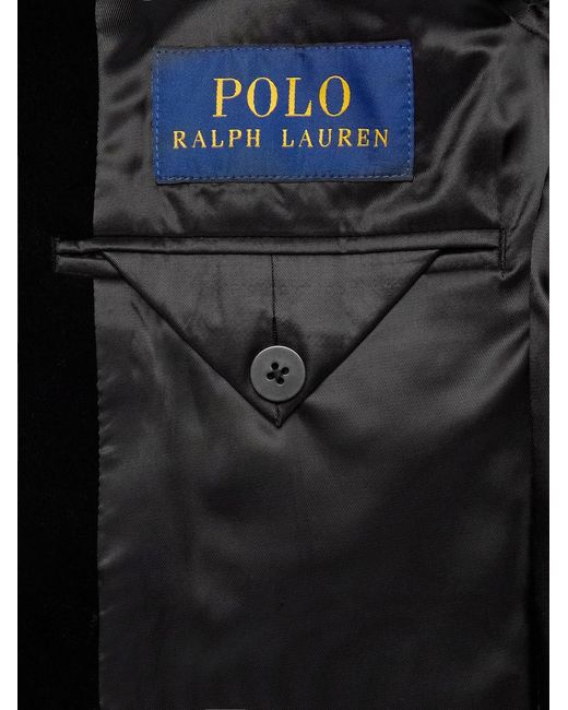 Polo Ralph Lauren Black Cotton-Velvet Blazer for men