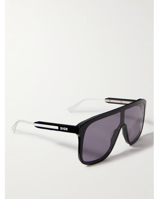 Dior Black Diorfast M1i D-frame Acetate Sunglasses for men