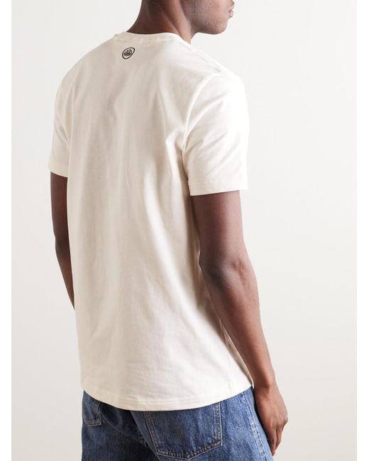Adidas Originals Natural Logo-print Stretch Organic Cotton-jersey T-shirt for men