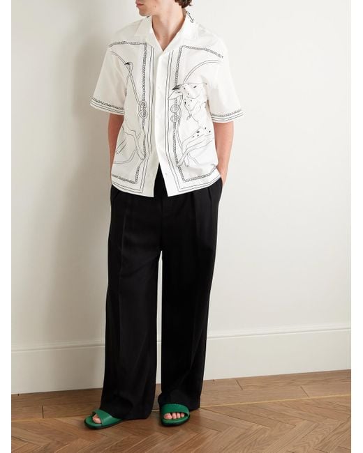 Camicia Con Stampa-Uomo di Jacquemus in White da Uomo