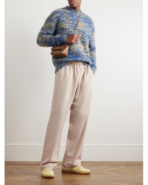 Acne Natural Straight-Leg Woven Trousers for men