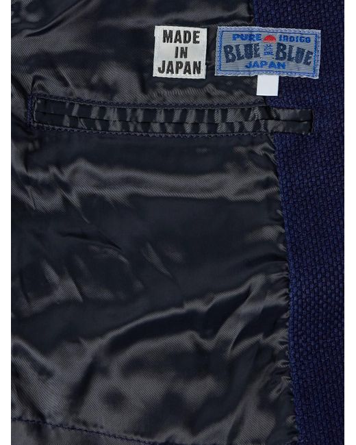 Blue Blue Japan Blue Sashiko Cotton-piqué Suit Jacket for men
