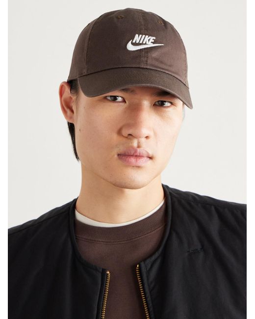 Nike Club Baseballkappe aus Baumwoll-Twill mit Logostickerei in Brown für Herren
