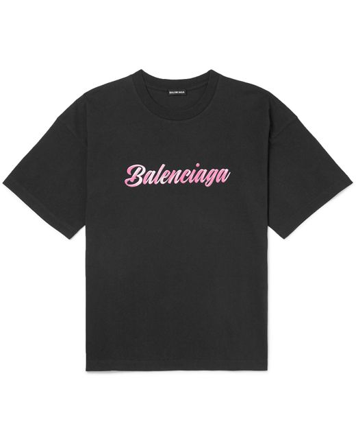 Balenciaga Logo-print Cotton T-shirt in 