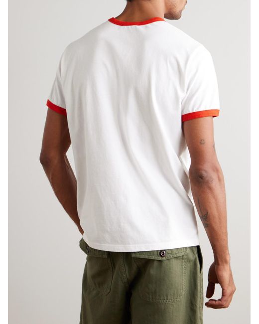 Vilebrequin Partisol T-Shirt aus Baumwoll-Jersey mit Logoprint in White für Herren