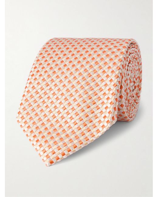 Richard James Pink 8cm Silk-jacquard Tie for men