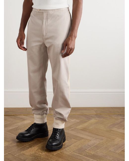 Pantaloni A Gamba Affusolata di Visvim in Natural da Uomo