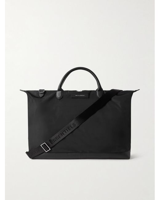 Want Les Essentiels De La Vie Black Hartsfield 2.0 Leather-trimmed Nylon Weekend Bag for men