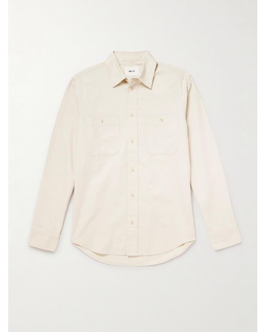 NN07 Natural Colby 50065 Organic Cotton And Hemp-blend Shirt for men
