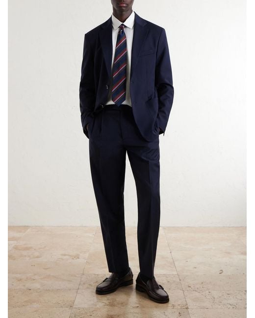 Barena Blue Virgin Wool Suit Jacket for men