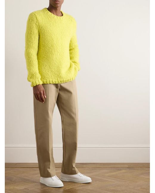 Gabriela Hearst Yellow Lawrence Brushed Cashmere Sweater for men