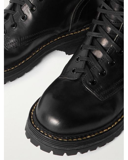 Visvim Black Gillespie Folk Leather Boots for men