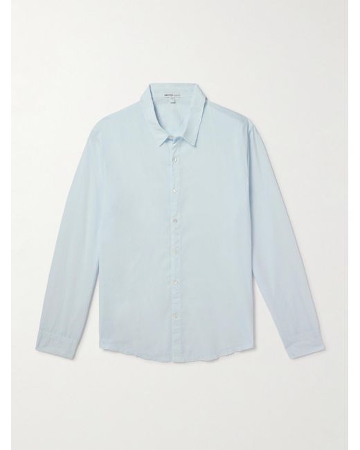 Camicia in cotone Standard di James Perse in Blue da Uomo