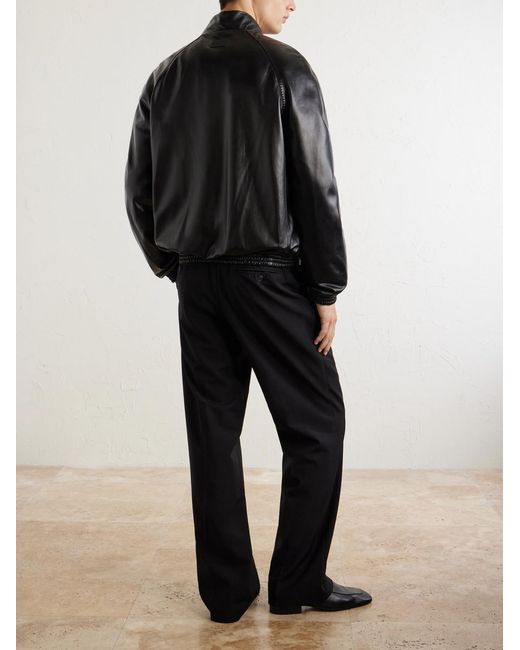 Acne Black Lokot Leather Jacket for men