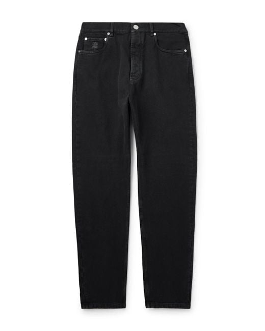 Brunello Cucinelli Black Slim-Fit Jeans for men
