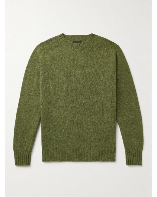 Howlin' By Morrison Green Terry Donegal Wool Sweater for men