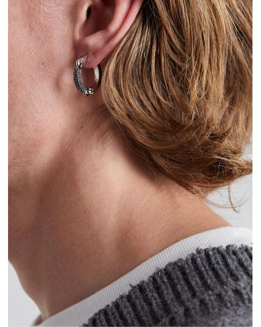 MAOR The Aphelion 18-Karat Blackened Diamond Single Earring for men