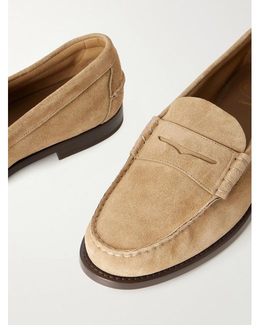 Church's White Rowley Suede Loafers for men