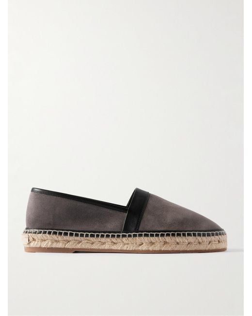 Espadrillas di Manolo Blahnik in Gray da Uomo