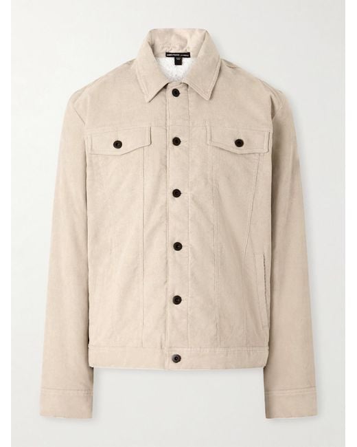 James Perse Natural Stretch-Cotton Corduroy Blouson Jacket for men