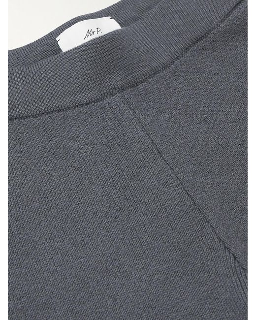Mr P. Gray Tapered Distressed Virgin Wool Sweatpants for men