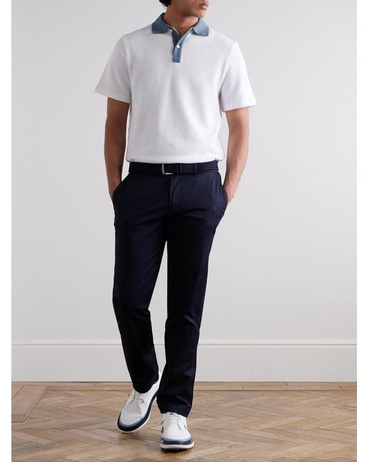 Mr P. White Clubhouse Cotton-Piqué Polo Shirt for men