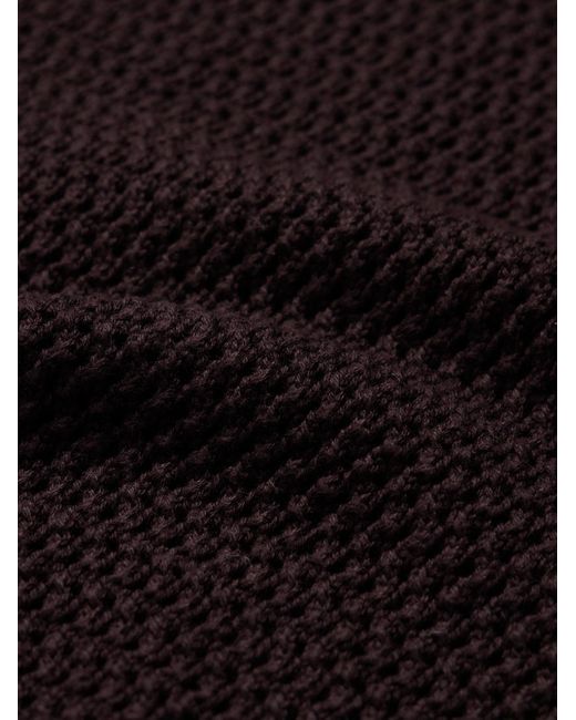 Polo slim-fit in cotone biologico Penhale di Oliver Spencer in Black da Uomo