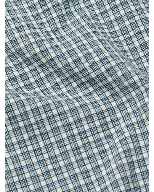 Cheviot Button-Down Collar Checked Poplin Shirt di Peter Millar in Blue da Uomo