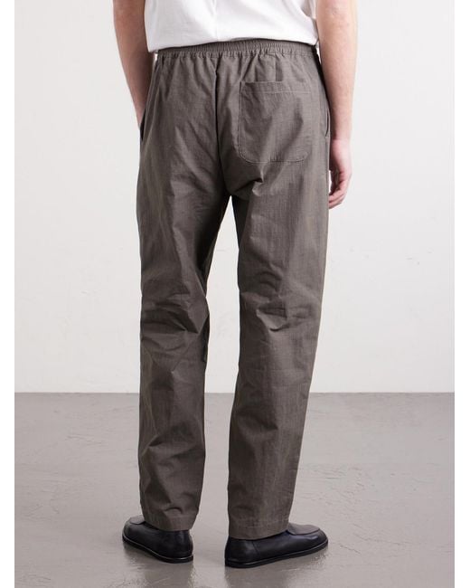 A Kind Of Guise Gray Banasa Straight-leg Cotton-blend Trousers for men