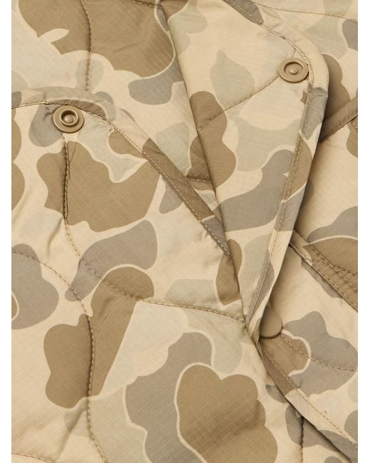 Carhartt Natural Skyton Logo-Appliquéd Camouflage-Print Quilted Recycled-Ripstop Gilet for men