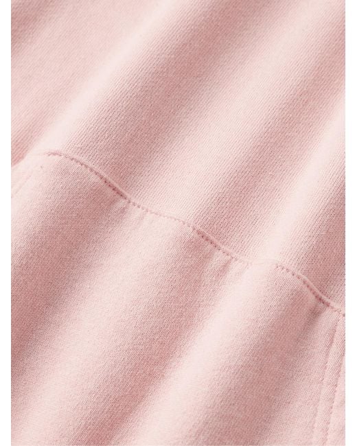 Visvim Pink Cotton And Cashmere-blend Jersey Hoodie for men
