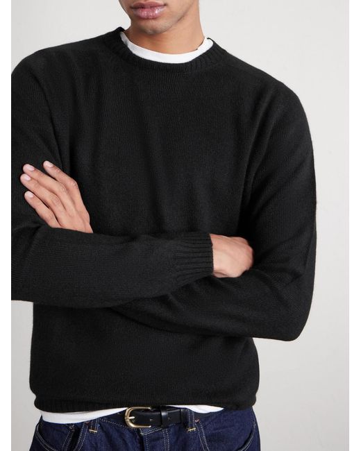 Boglioli Black Cashmere Sweater for men
