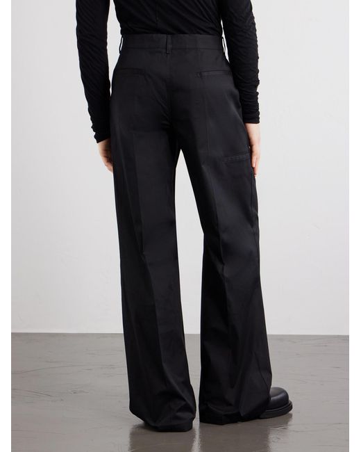 Rick Owens Blue Wide-leg Cotton-blend Canvas Trousers for men