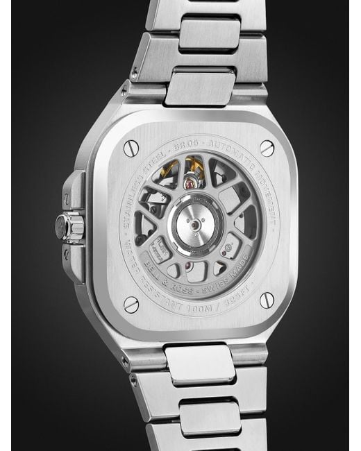 Bell & Ross Black Br 05 Automatic Stainless Steel Watch, Ref. Br05A-Br-St/Sst for men