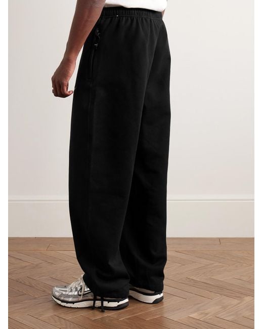 Nike Solo Swoosh gerade geschnittene Jogginghose aus Jersey aus einer Baumwollmischung mit Logostickerei in Black für Herren