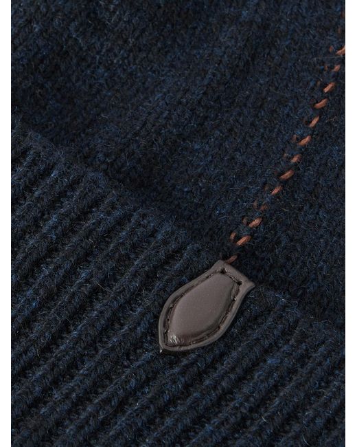 Berluti Blue Cashmere Beanie for men