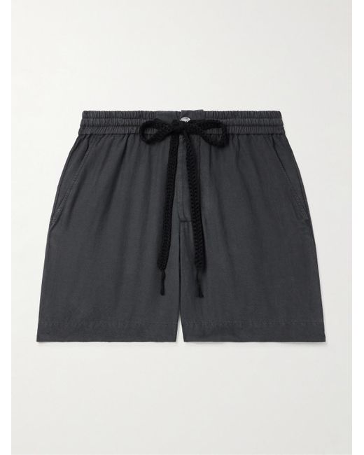 Shorts A Gamba Dritta di The Elder Statesman in Black da Uomo