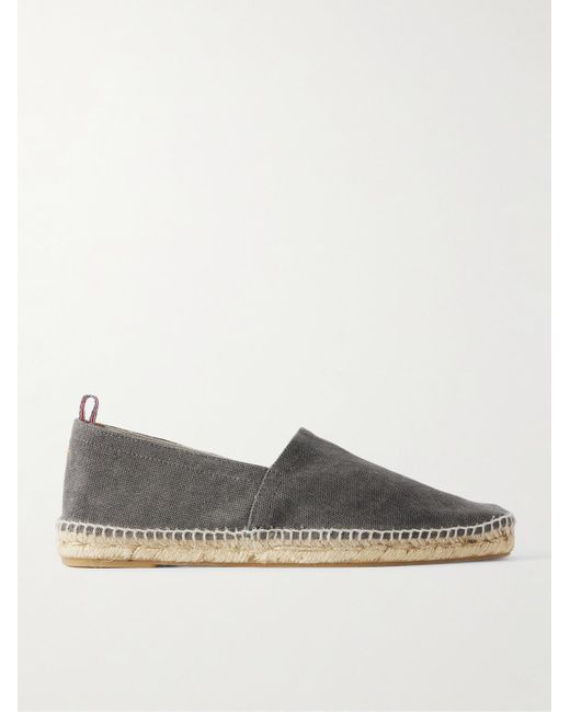 Castaner Gray Pablo Canvas Espadrilles for men