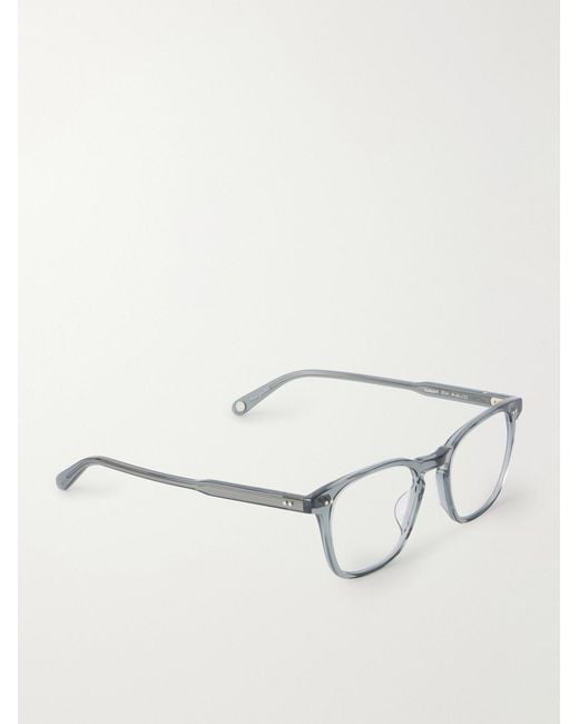Garrett Leight Natural Albright D-Frame Acetate Optical Glasses for men